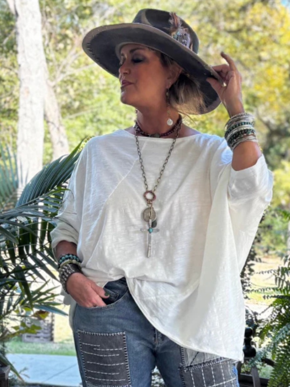 💎BRAND NEW Jaded Gypsy Be Free Top - Parchment - NEW COLOR